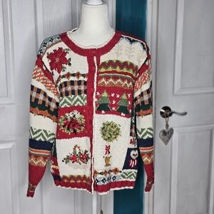 Vintage Festive Holiday Women's Sweater